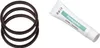 A set of black rubber O-rings and a small tube of Hansgrohe lubricant are shown against a white background. Anteprima dell’immagine prodotto