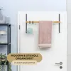 eluno Tür-Hängeregal aus Metall und Bambus, Produktbild-Vorschau 2