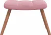 vidaXL Relaxačné kreslo s taburetkou Pink Velvet Náhľad obrázku produktu 7