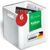 Novaliv 6x Box 30x30x30 cm Weiß Boxen für Kallax Regal Produktbild-Vorschau 1