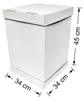 Brand4Cake Hohe Tortenbox 34x34x45 cm, Weiß, 1 Stück Produktbild-Vorschau 2