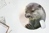 MuchoWow® Mauspad Mousepad Ein Otter mit zusammengelegten Produktbild-Vorschau 5