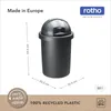 Rotho Abfalleimer 30 l ROLL BOB - Mülleimer mit Produktbild-Vorschau 6