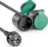 deleyCON 2m Outdoor Verlängerungskabel Stromkabel IP44 Produktbild-Vorschau 1