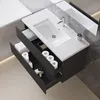 100 cm Badmöbel-Set Unterschrank mit Keramik waschtisch 2 Produktbild-Vorschau 2