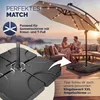 CASARIA® Sonnenschirmständerplatten 4er Set bis 80 kg Produktbild-Vorschau 8