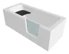 Badewanne Rechteck Set 6in1 160x75 Rechts mit AcrylSchürze, Produktbild-Vorschau 5