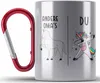 Trendation - Oma Edelstahl Tasse Karabiner Lustig Geschenk Produktbild-Vorschau 1