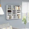 vidaXL Scaffale a muro bianco 90x16x78 cm Materiale a base Anteprima dell’immagine prodotto 2