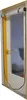 A dust protection door with a zipper, installed in a doorway. Produktbild-Vorschau