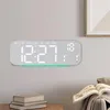LED Digitaler Wecker mit Holzoptik & Ambientelicht, Große Produktbild-Vorschau 4
