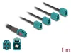 DELOCK Kabel Mini FAKRA Z Buchse quad zu 4 x FAKRA Z BU Produktbild-Vorschau 1