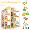 COSTWAY4 Etagen Puppenhaus Holz, Traumvilla mit 24 Produktbild-Vorschau 5