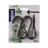 A package of black S-hooks with ivy leaves and a brick wall pattern in the background. Anteprima dell’immagine prodotto