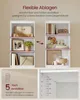 VASAGLE Bücherregal, Hochschrank, 3 Schubladen, Produktbild-Vorschau 4