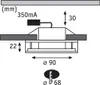 Paulmann Premium inbouwspotset Liro rond, LED, 3x3W, 350mA, Productafbeelding-voorbeeld 6