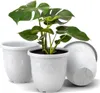 Plastard Übertopf 3er Set Ø 24 cm Weiß - Blumentopf Produktbild-Vorschau 1