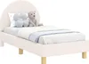vidaXL Kinderbettgestell mit Kopfteil Creme 70 x 140 cm Produktbild-Vorschau 1