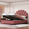 okwish Letto per bambina Boxspring imbottito 140 x 200 cm Anteprima dell’immagine prodotto 10