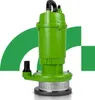 A green submersible pump is shown against a white and green background with curved green shapes. Podgląd zdjęcia produktu