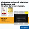 Exquisit Einbaubackofen, 62 Liter, Elektro, 4 Funktionen, Produktbild-Vorschau 2
