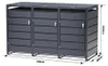 TIMBELA M802-3K Wiata Śmietnikowa 3x240L, Metalowa Zabudowa Podgląd zdjęcia produktu 5