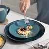 Exquisite Serviesset – 32-teilig – Keramik Grün – Essteller Produktbild-Vorschau 4