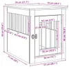 vidaXL Gabbia per cani in stile arredamento in rovere Anteprima dell’immagine prodotto 8