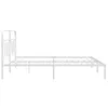 Bettgestell mit Kopfteil Metall Weiß 193x203 cm Produktbild-Vorschau 5