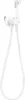 A white bidet sprayer with a white hose is mounted on a white wall. Anteprima dell’immagine prodotto