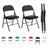 mcc direct Lot de 2 chaises pliantes en similicuir Chaises Voir les images du produit 1