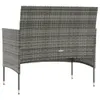 vidaXL 16-tlg. Garten-Lounge-Set mit Auflagen Poly Rattan Produktbild-Vorschau 6