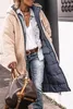 ASKSA Femme Longue Doudoune Chaude Polaire Réversible Veste Voir les images du produit 3
