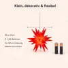 Stern 3D Weihnachtsbeleuchtung Beleuchtung Rot LED Batterie Produktbild-Vorschau 2