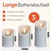 Meisterhome® 3er-Set Flammenlose LED Kerzen mit Timer Produktbild-Vorschau 6