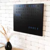 WordClock Jupiter Edelstahl gelasert in matt Schwarz - Produktbild-Vorschau 4