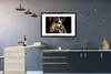 MuchoWow® Gerahmtes Poster Giraffe - Leicht - Schwarz 90x60 Produktbild-Vorschau 5