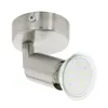 Spot Moderno Buzz Led In Acciaio Nichel Satinato 1 Luce Anteprima dell’immagine prodotto 3