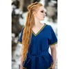 Wikinger Tunika Damen Blau "Matilda" XXL Produktbild-Vorschau 5