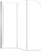 vidaXL Duschabtrennung 120x69x130 cm Hartglas Transparent Produktbild-Vorschau 6