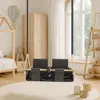 A nursery or child's room with a wooden wardrobe, a bed, and a double swing. Anteprima dell’immagine prodotto