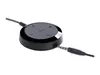 A black Jabra headset inline control unit with a 3.5mm jack plugged into it, shown on a white background. Produktbild-Vorschau