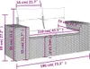 10-tlg. Garten-Sofagarnitur mit Kissen Schwarz Poly Rattan Produktbild-Vorschau 8