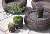 KOTARBAU® Blumentopf Ø 400x375mm Rattandesign Rund mit Produktbild-Vorschau 7