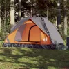 vidaXL Tente de camping dôme 2 personnes Gris et orange Voir les images du produit 2