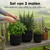 Mica Decorations Peta Bloempot voor Buiten – Set van 3 – Productafbeelding-voorbeeld 4