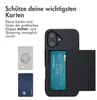 imoshion Backcover mit Kartenfach iPhone 16 - Schwarz Produktbild-Vorschau 2