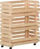 vidaXL Vozík na zeleninu 77x30x80 cm borovicový masiv Náhled obrázku produktu 8