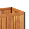 Pflanzkübel 85x45x44 cm Massivholz Akazie und Stahl Produktbild-Vorschau 7