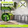 tillvex® Gartenstuhl 2er Set Wetterfest mit Armlehne Weiß | Produktbild-Vorschau 4